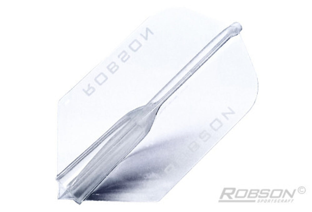 Dart Flights Crystal Slim Clear – Robson Plus 3-Pack