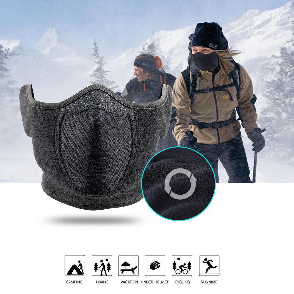 Winter Face Mask Balaclava Ski Mask Windproof Fleece Half Face Cover for Men Women