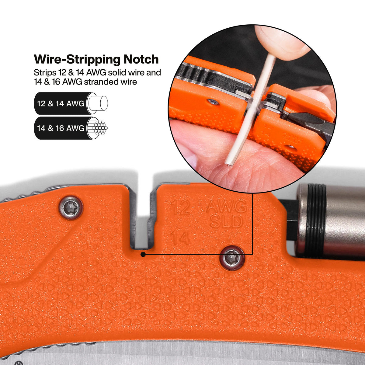 Electrician's Pocket Knife with Driver & Wire Stripping Tool