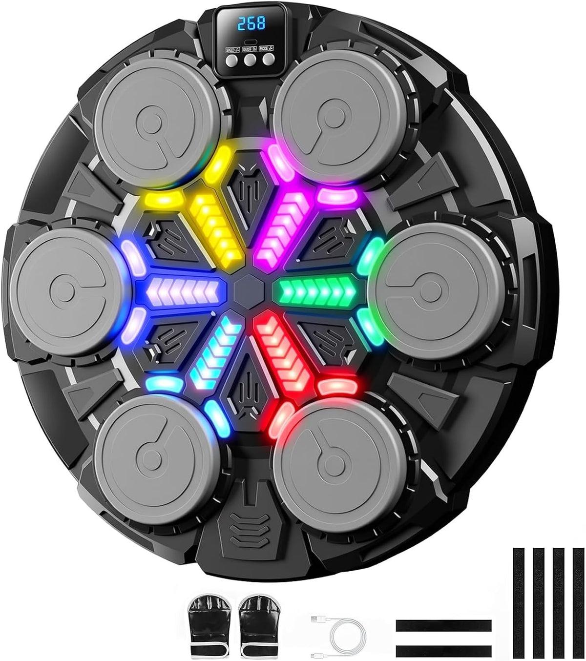 Bluetooth Wall-Mounted Boxing Machine for Kids & Adults, Home Gym Equipment