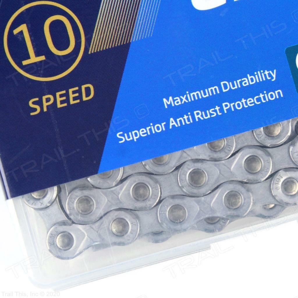 10-Speed Bike Chain 136 Links Anti-Rust Silver for E-Bikes