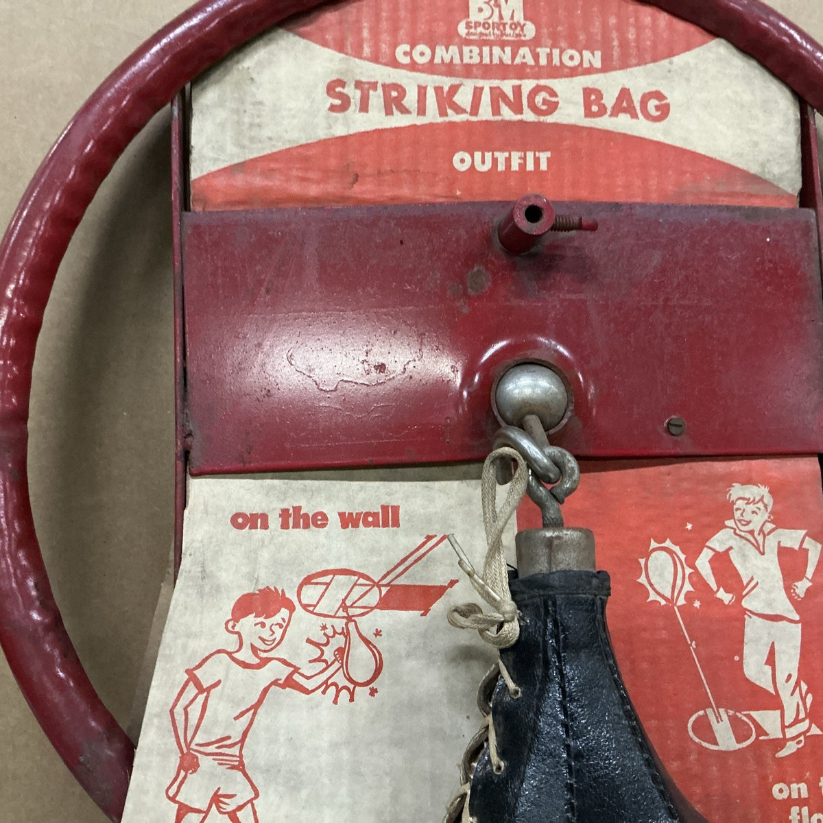 Child's Boxing Bag Vintage Punching Bag for Kids Training - Heavy Strike Bag