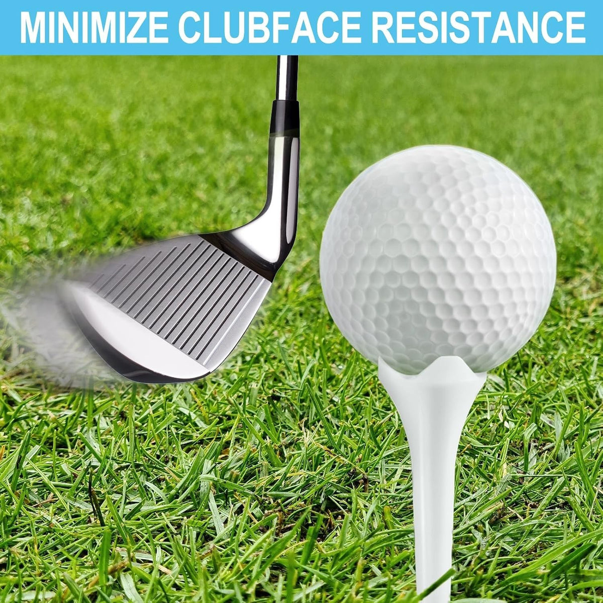 1.5 Inch Plastic Golf Tees Set - Short, Durable, 120 Pack for Driving Range & Course