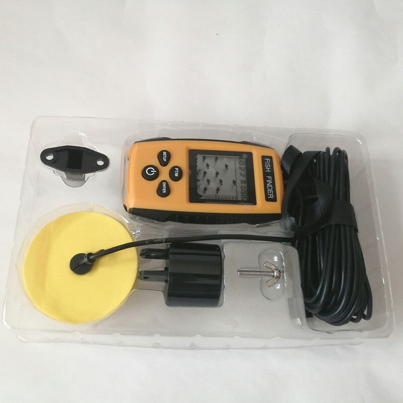 Portable Fish Finder Depth Echo Sonar Alarm with LCD Display