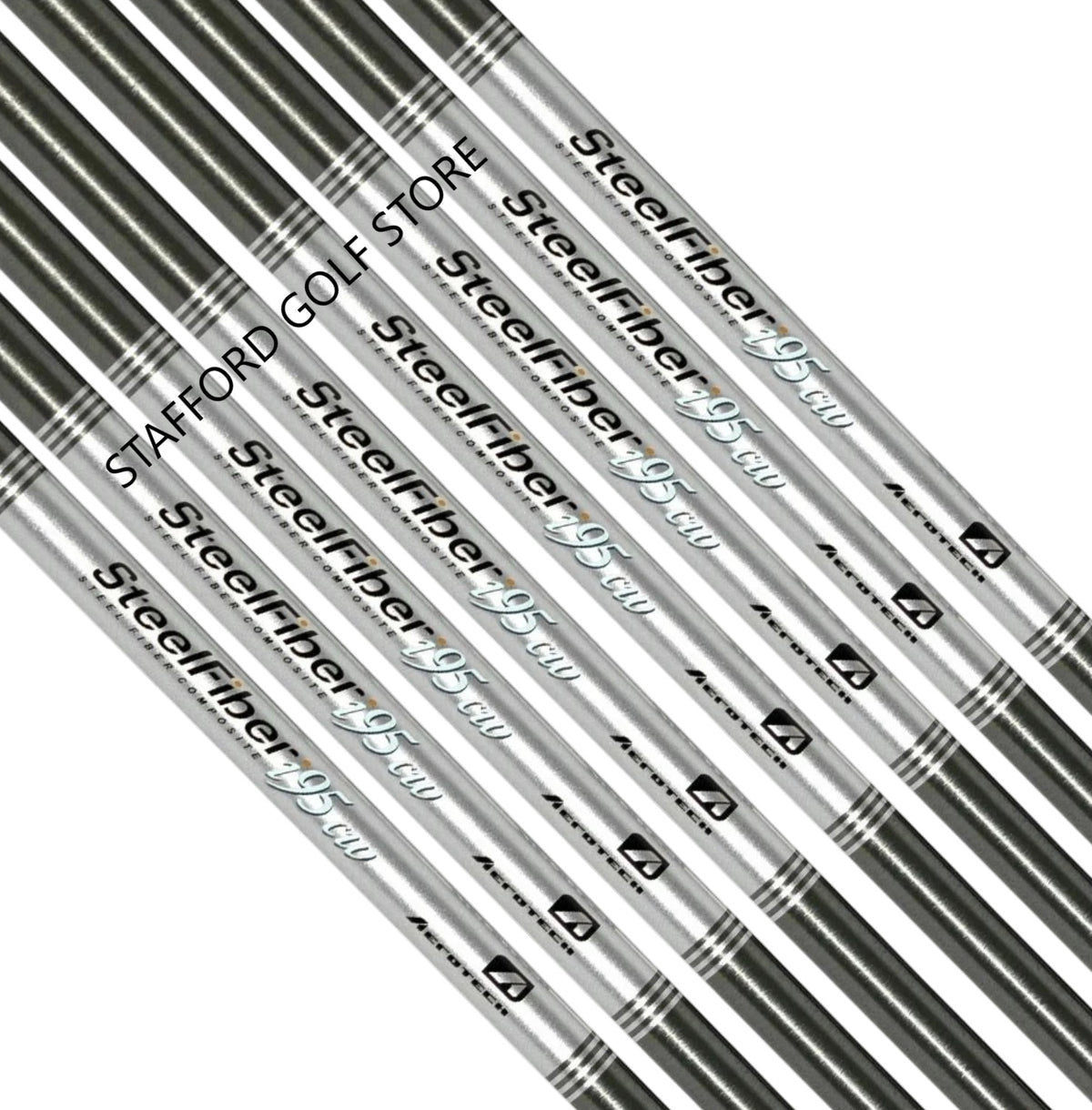 Golf Iron Shafts Set Aerotech SteelFiber i95CW .355 Taper Tip Adjustable Flex