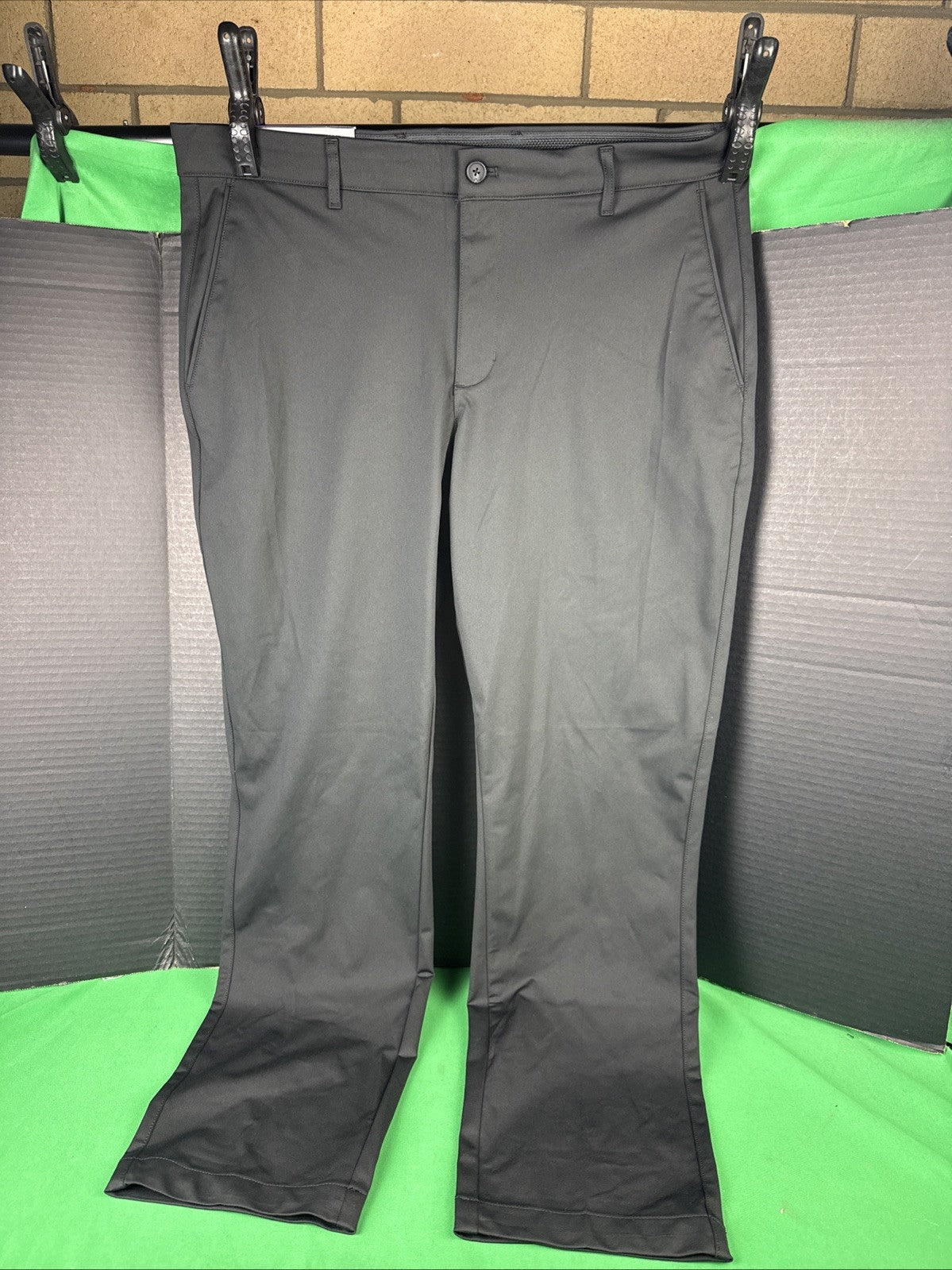 Men's Performance Golf Pant 40x30 Black - Comfortable Polyester Activewear