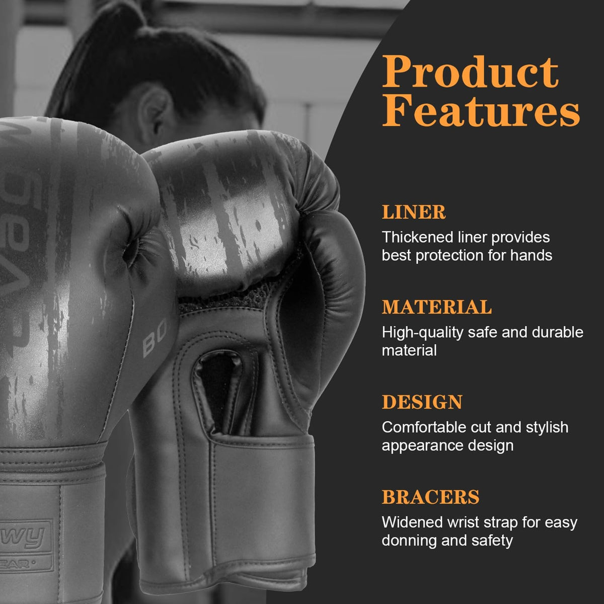 10 Oz Boxing Gloves for Training Sparring Kickboxing MMA Heavy Bag