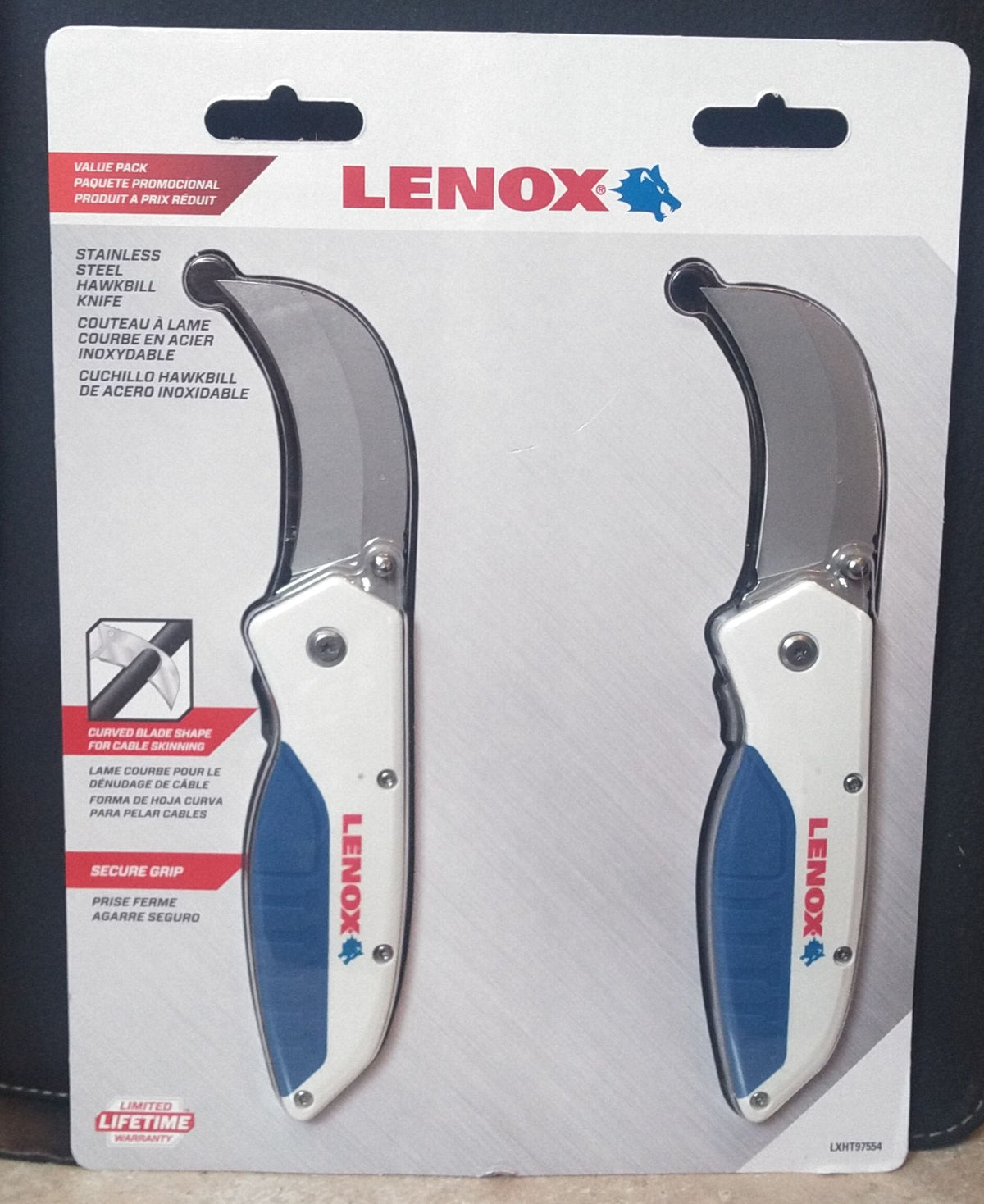 Hawkbill Knife Set - 2-Piece Stainless Steel Hunting & Butchering Knives