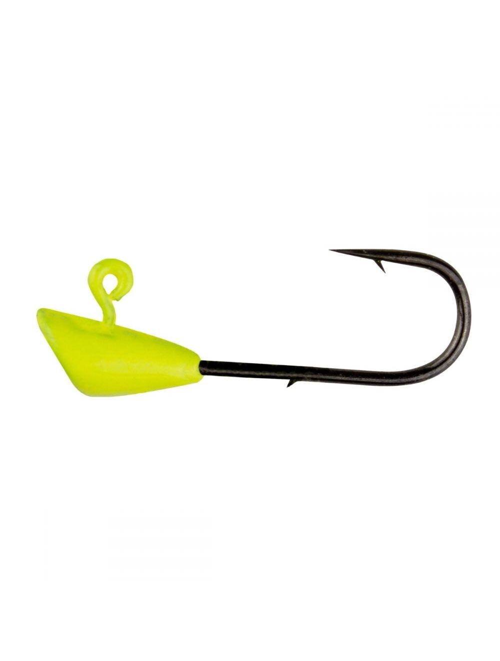 Fishing Lure Replacement Heads 25 Pack - Chartreuse, Size 8 Hooks