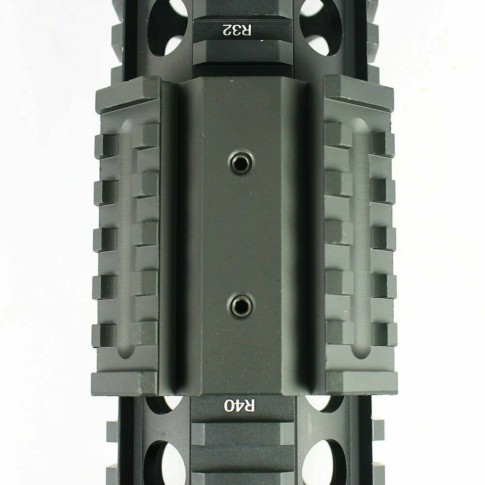45 Degree Offset Dual Side Rail Mount for Tactical Accessories - 6 Slot