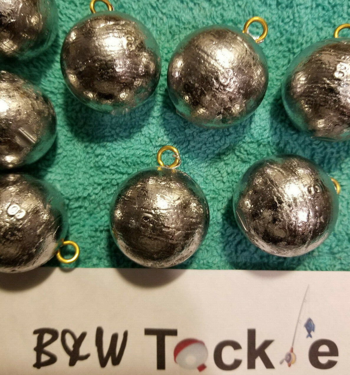 Lead Fishing Sinkers 12 oz & 16 oz Cannonball Weights, Hand Made in USA