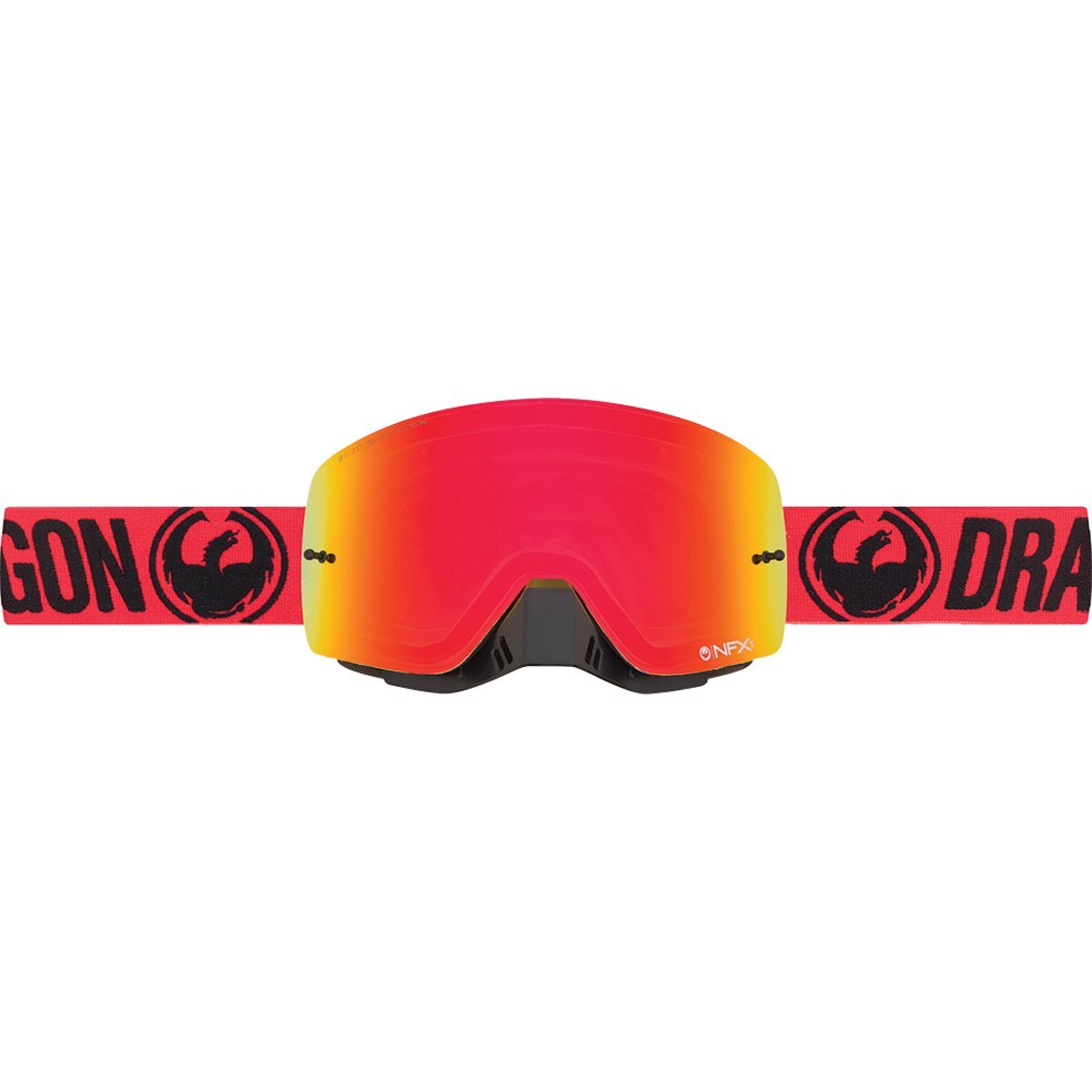 Men's Ski Goggles with Polarized Lenses - Red Frame & Clear Lens