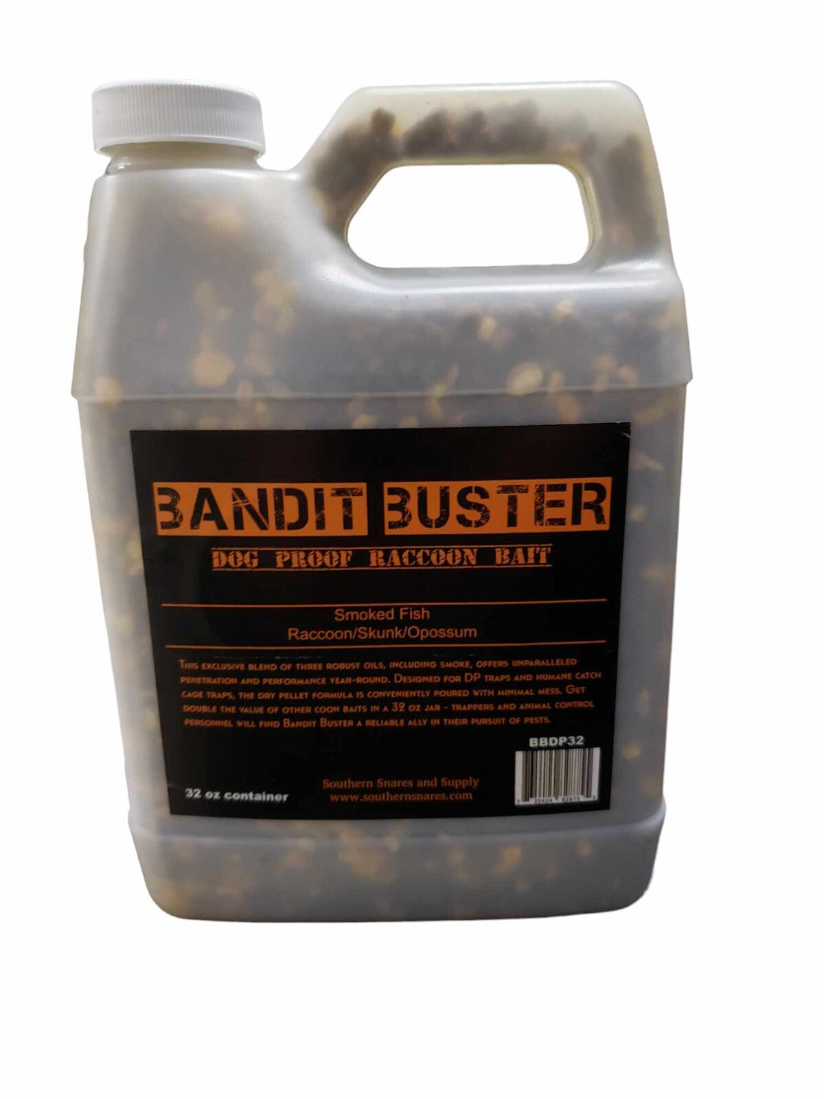 Raccoon Bait 32oz Container for Live Trap and Cage Trapping