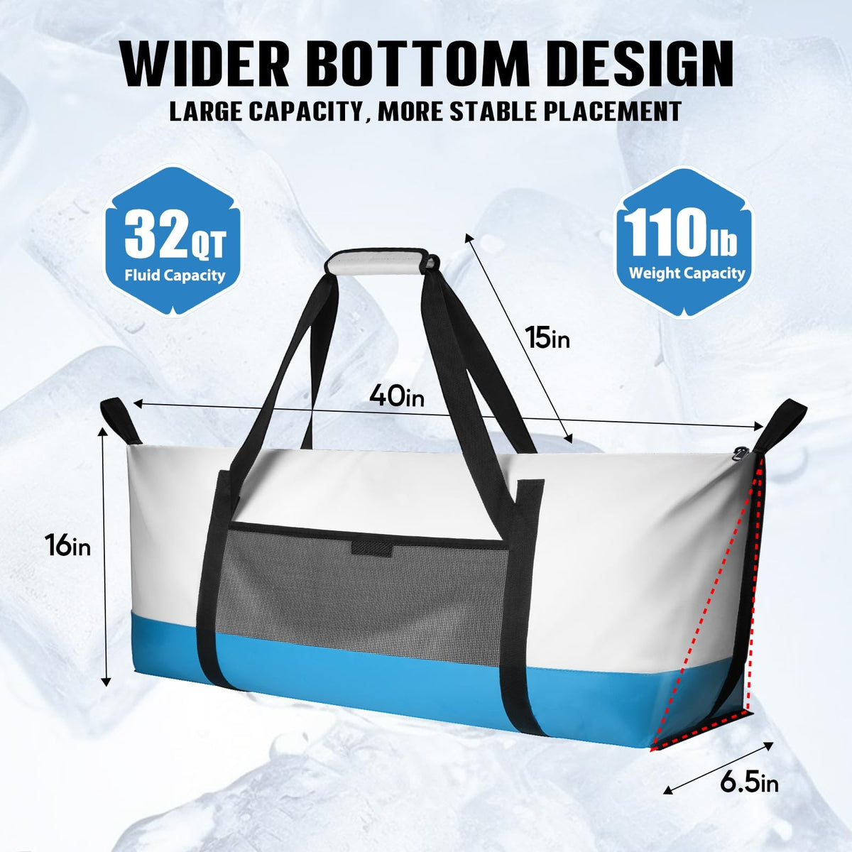 Insulated Fish Cooler Bag - Waterproof Fish Kill Bag for Caught Fish