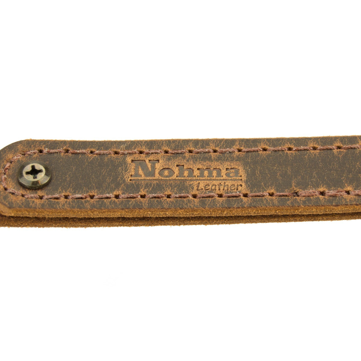 Buffalo Leather Rifle Sling - Amish Handmade 1-Inch Brown Gun Strap