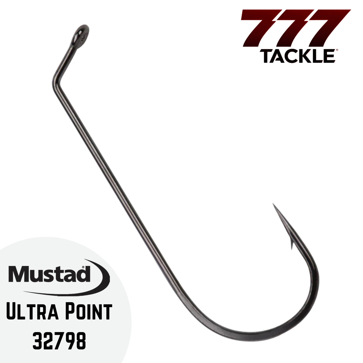 Fishing Hooks Assortment - Mustad 60° Bend Ultra Point Jig Hooks in Multiple Sizes & Packs