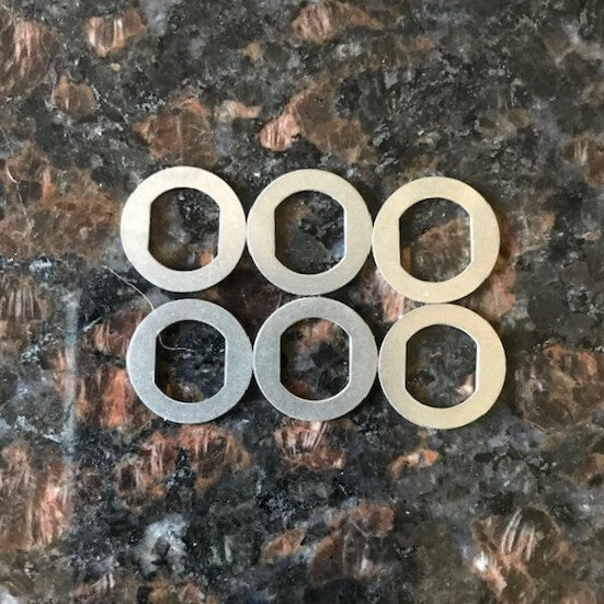 Stainless Steel Drag Lock Washers for Newell 200-600 - Pack of 6