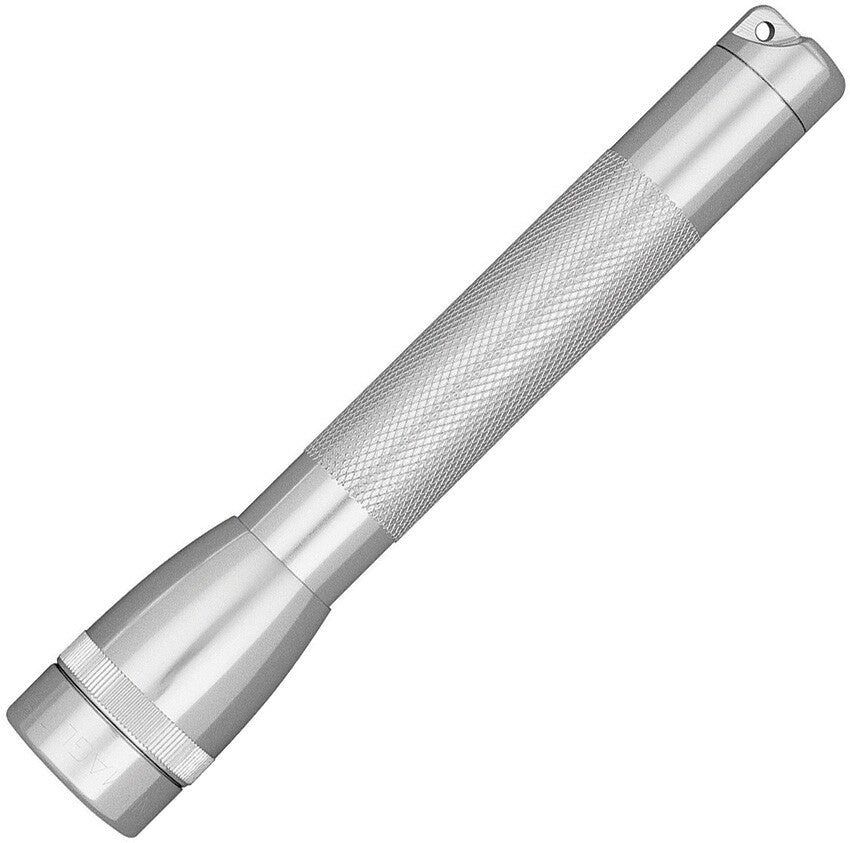Mini AA Cell Flashlight Aluminum Silver Durable Handheld Torch