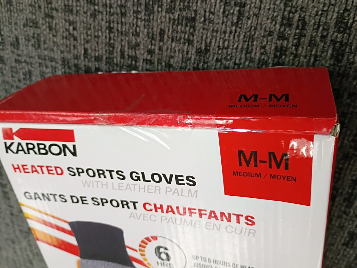 Men's Heated Leather Sports Gloves Goatskin Palm Winter Outdoor Outdoor Sports