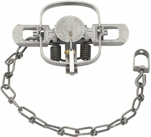 Duke #1 Coil Spring Trap 4-inch Raccoon, Muskrat, Mink Nuisance Animal Trap