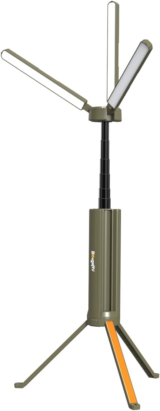 Rechargeable Telescopic Camping Lantern Light 15600mAh Rotatable Lamp
