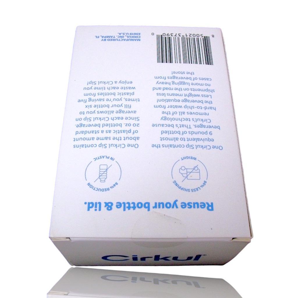 Reusable Blue Chill Sleeve and Lid for 22 oz. Plastic Water Bottle