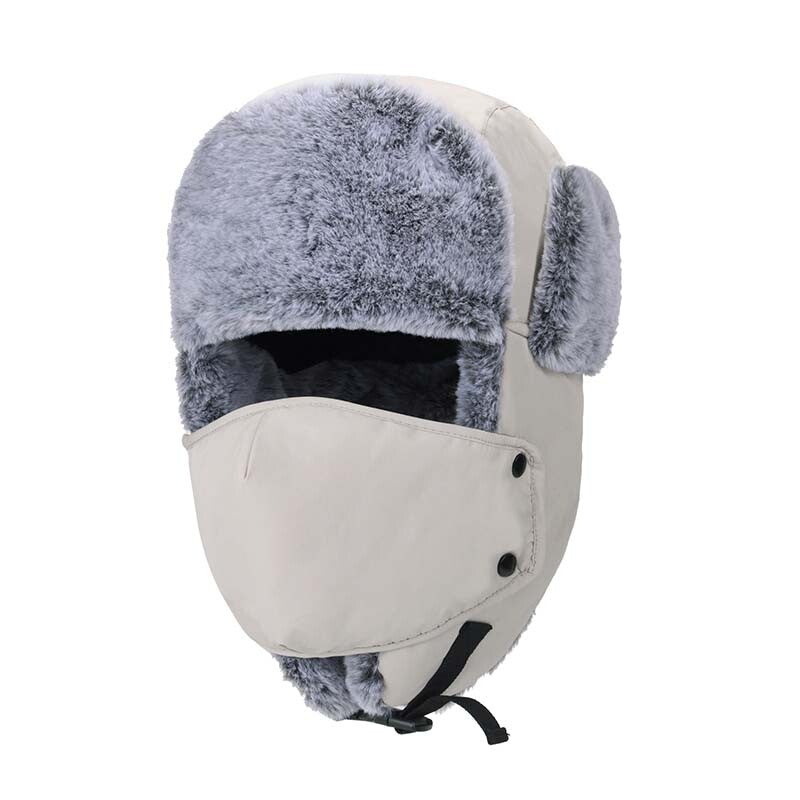 Unisex Winter Windproof Earflap Hat with Face Mask for Snow & Skiing