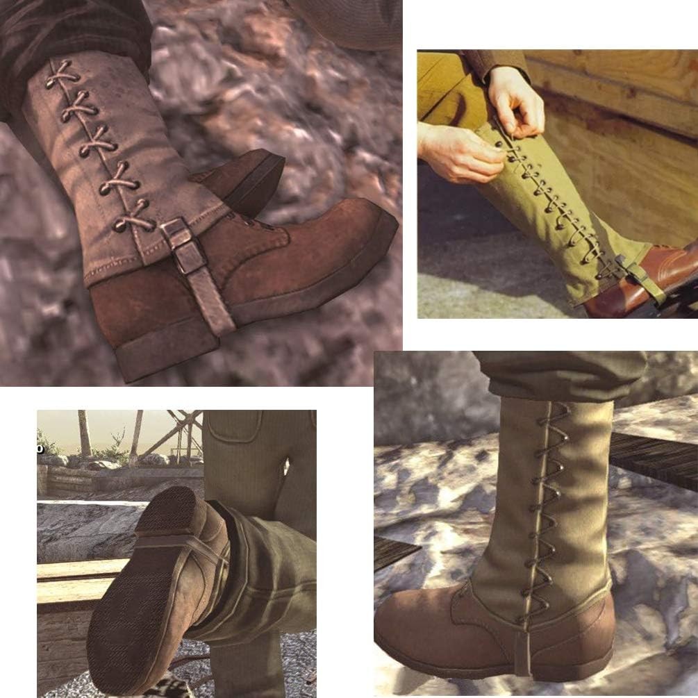 Vintage Canvas WWII Gaiters for Men - Reproduction Snake Leg Gaiters