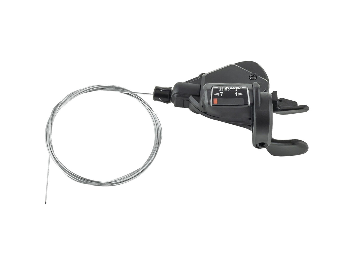 microSHIFT TS39 7-Speed Trigger Shifter for Bicycle Rear Gear - Black