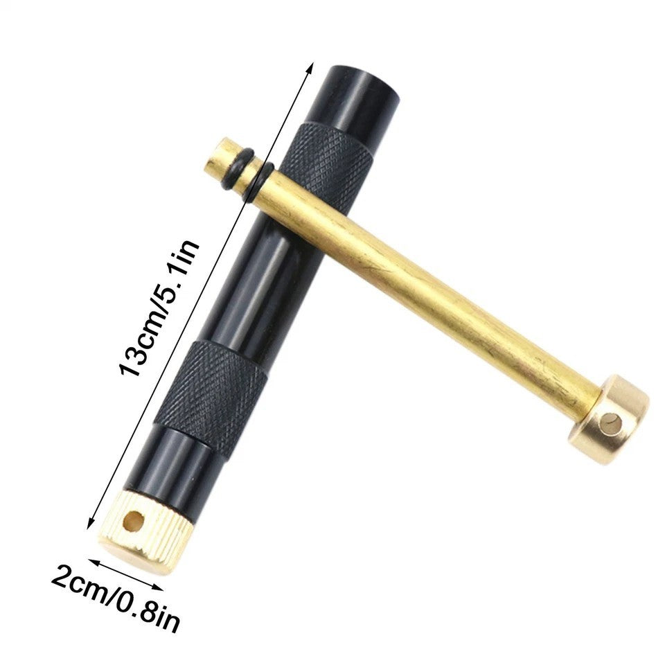 Portable Brass Compression Fire Starter for Camping and Survival