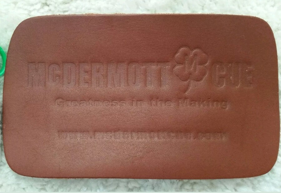 Leather Conditioning Pad for Pool Cues – McDermott Shaft Leather Pad