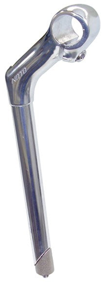 100mm MTB Quill Stem - Silver Aluminum Bike Handlebar Riser +35° Rise