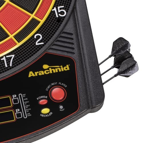 Arachnid Cricket Pro 450 Electronic Dartboard – 31 Games, 15.5" Target, 6 Darts