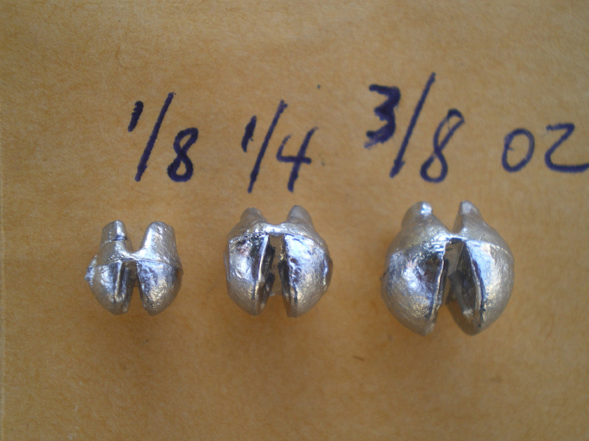 100 Pcs Removable Split Shot Sinkers 3/8 & 1/4 Oz Soft Lead Fishing Tackle