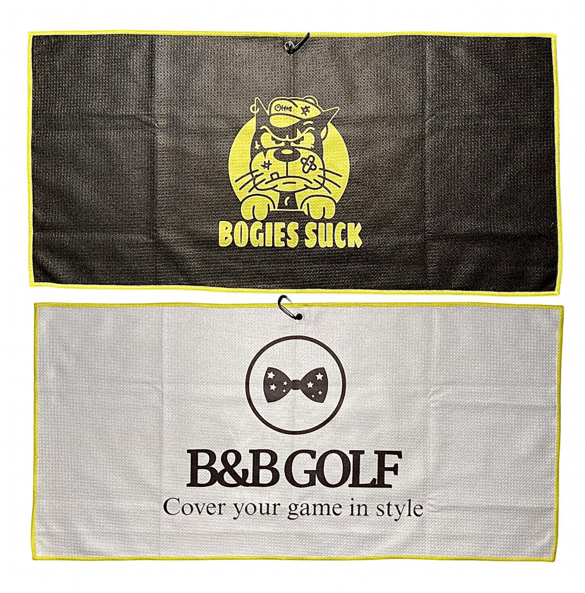 Golf Towel Microfiber 32x15 Inches - Bogies Suck Golf Accessory