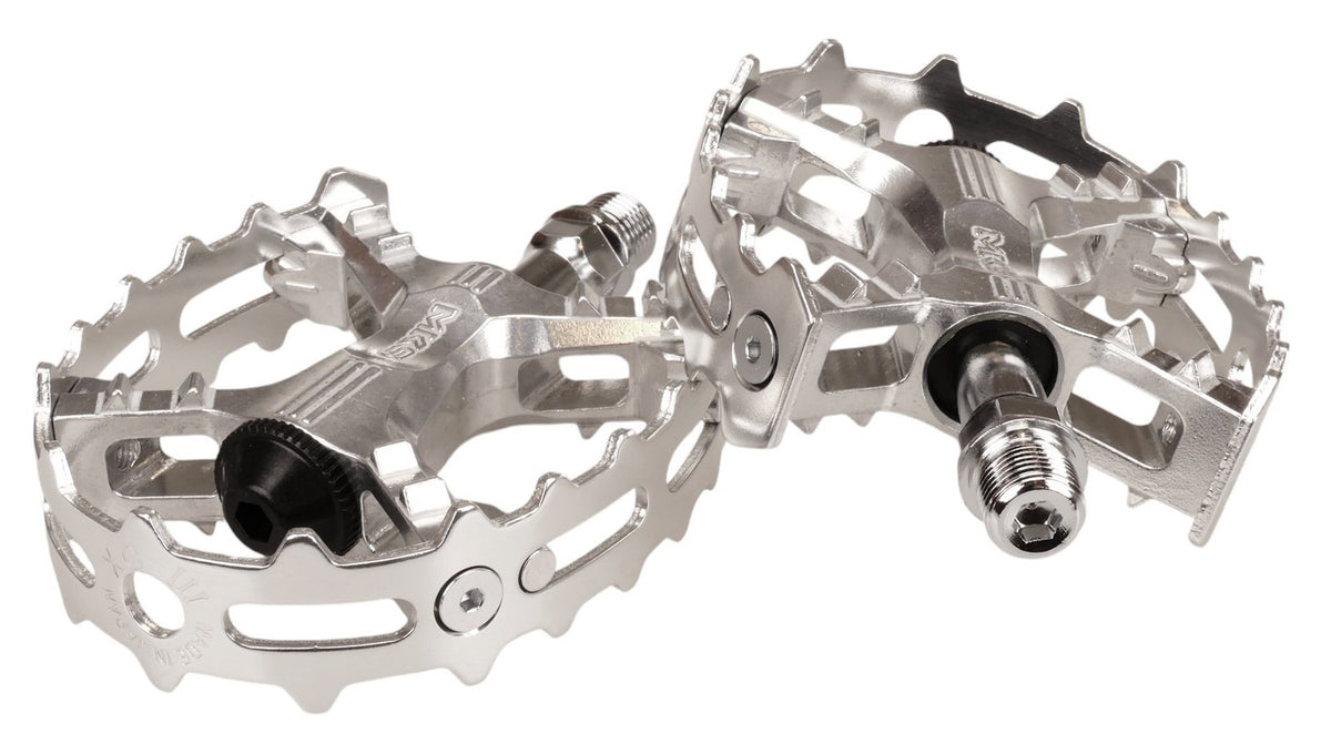 MKS XC-III Bicycle Pedals 9/16 Inch Silver Platform for Cycling