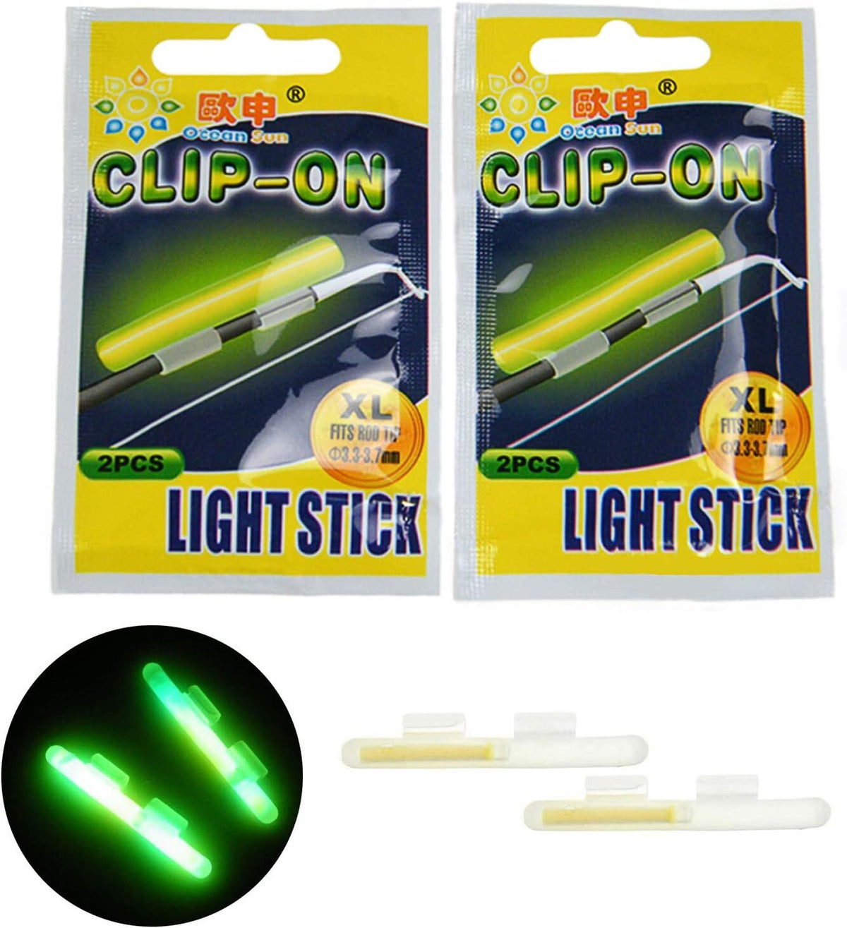 Glow Sticks for Night Fishing - Long Lasting Luminescent Rod Tips 20/100pcs