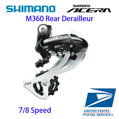Shimano Acera 7/8 Speed Rear Derailleur SGS Long Cage Black