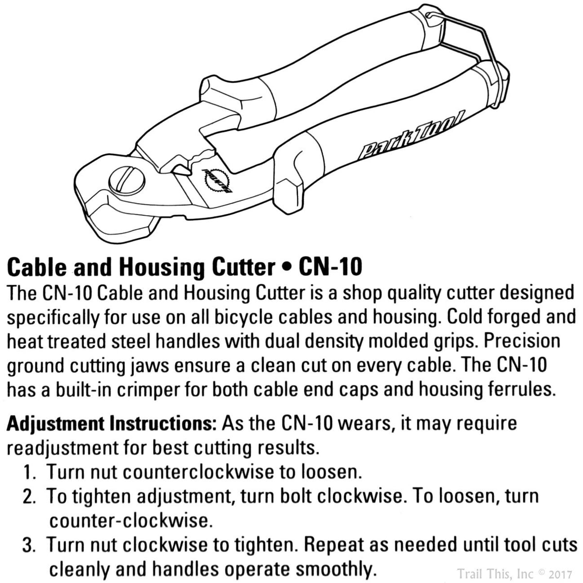 Bike Cable & Housing Cutter - Professional Wire Snips for Bicycle Cables