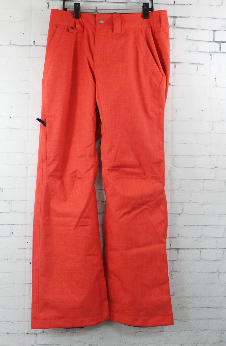 Women's Crystal Ski and Snowboard Pants - Waterproof, Breathable, Cherry Red Medium
