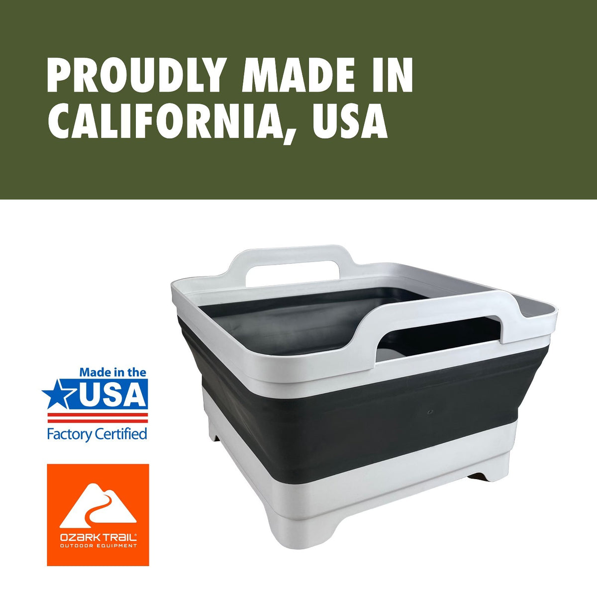 10-Quart Collapsible Camping Sink Portable Wash Station for Outdoor Use