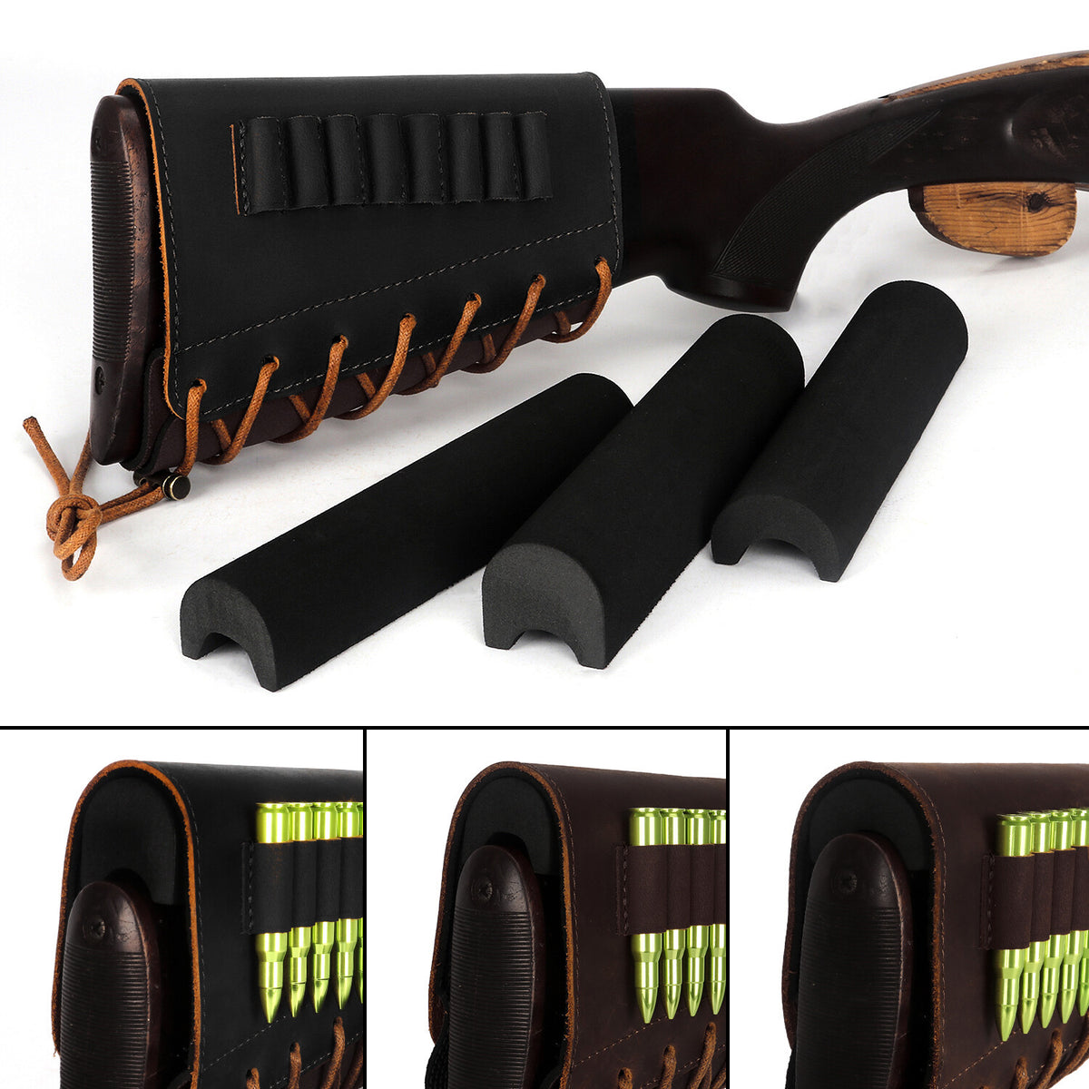 Rifle Cheek Weld Pad Inserts Pack of 3 EVA Foam Adjustable Riser