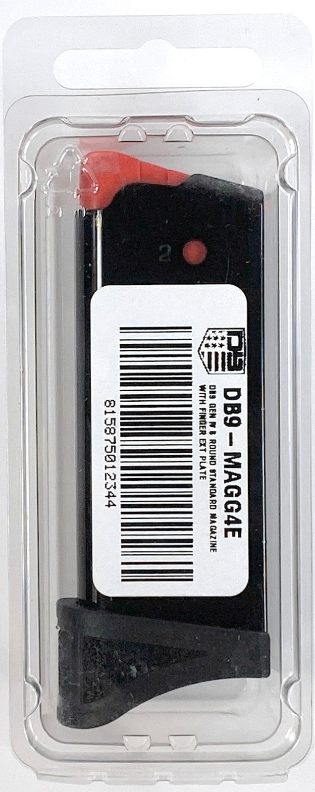 Diamondback Gen 4 9mm Magazine 6-Round with Finger Rest - Pack of 2