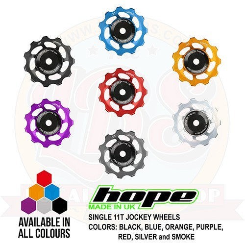 Hope 11T Bicycle Derailleur Jockey Wheel - All Colors, Single