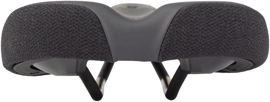 Mountain Bicycle Saddle with Titanium Rails, Microfiber Cover - 150mm Wide