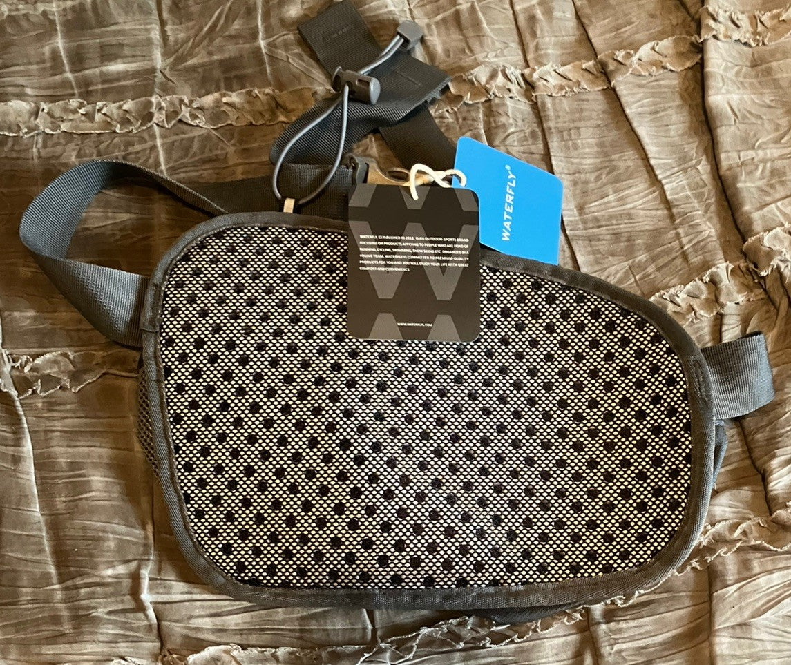 Waterfly Waist Hip Bag Fanny Pack 11x8 Inches with Free Shipping - Gray