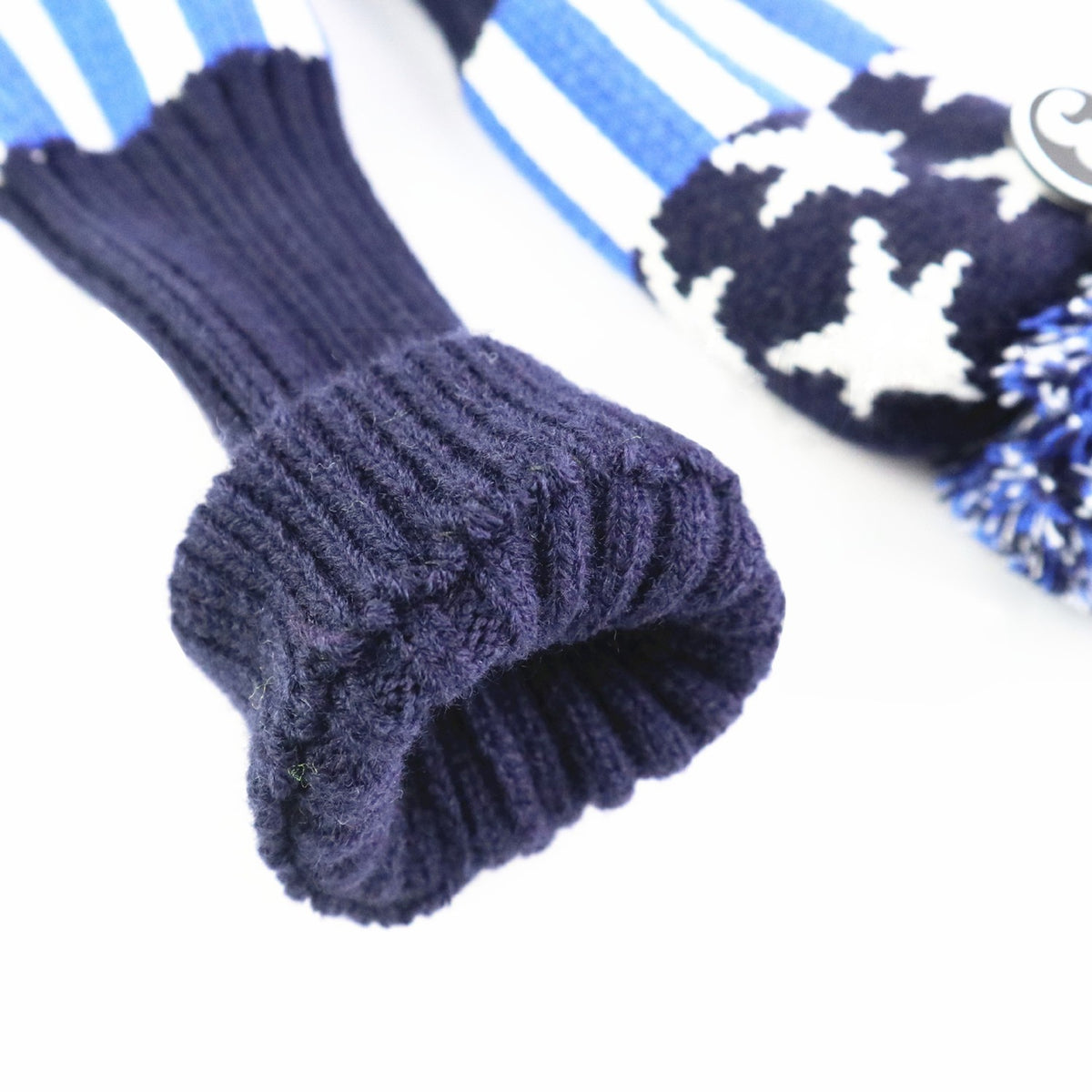 3-Piece Knitted Golf Club Head Cover Set for Fairway Woods & Drivers