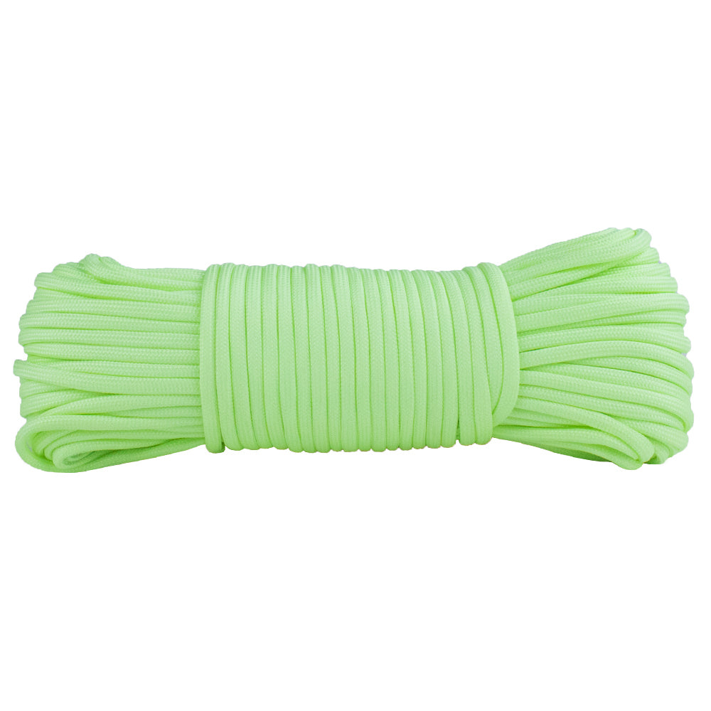 Glow in the Dark Paracord 7 Strand 550 Luminous Rope for Camping Crafts Night Hikes