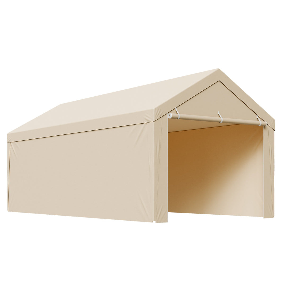 10x20 ft Carport Canopy Cover with Side Panels - Waterproof Outdoor Shelter