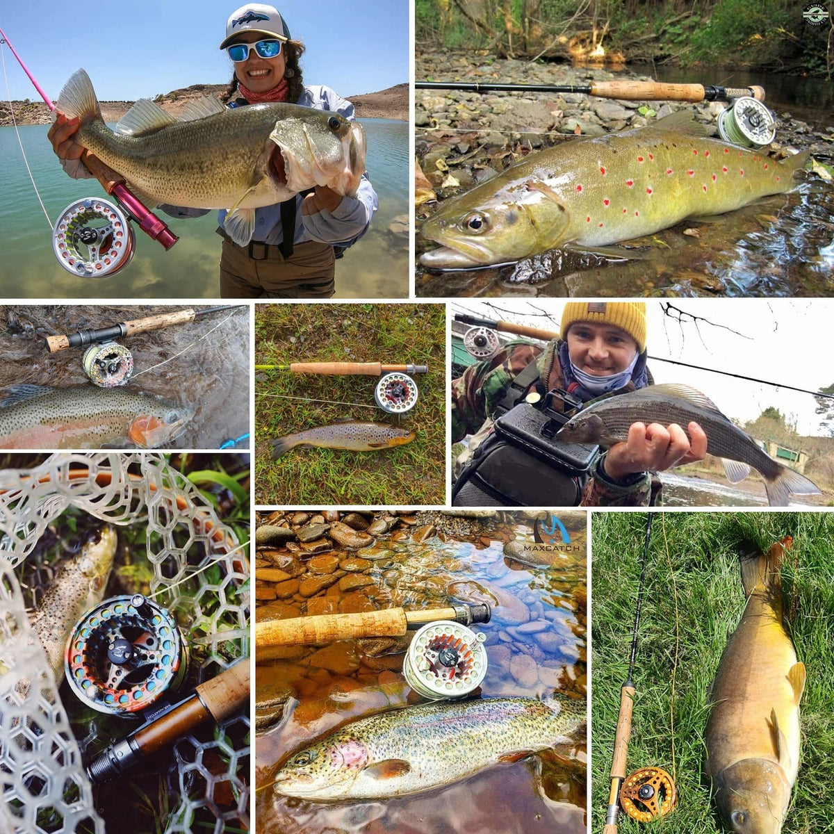 Large Arbor Fly Fishing Reel 3/4wt 5/6wt 7/8wt with Pre-Loaded Line - Durable Aluminum